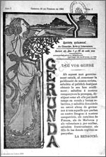 Gerunda. Revista quincenal de ciencias, artes y literatura. 1901.