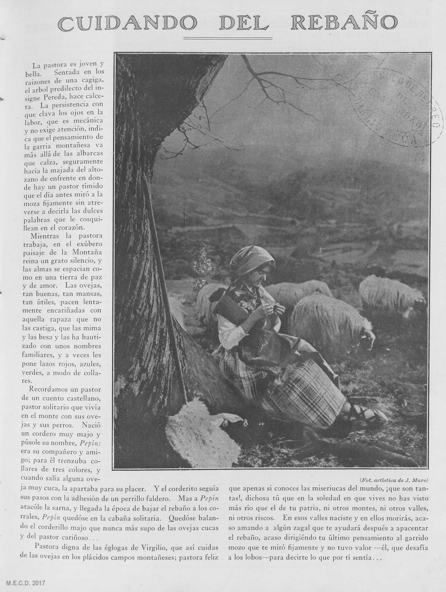 Biblioteca Virtual de Prensa Histórica > Colección iberoamericana > La  Montaña : revista semanal de la colonia montañesa: Año I Número 17 - 1916  abril 22 - Copia digital